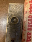 Vintage Eastlake Brass Door Knob Back Plate Antique Keyhole Victorian Ornate