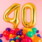 Age Birthday Party Balloons 7th 17th 70th  Number Foil Balloon Air Gold Silver