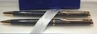 Waterman Hemisphere Set Marble Grey   Gold Ballpoint Pen   Pencil Set In Box