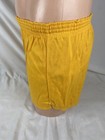 Vintage Gym Shorts Gold Large Dodger Nwot 70s Orlon Solid Dolphin High Waisted