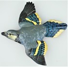 Hand Painted Ceramic White Crowned Pigeon   Bluedend Birds - Trailside Museum Il