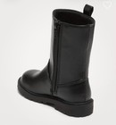 New Old Navy Black Faux-leather Side Zip Tall Riding Boots Toddler Girls Size 5