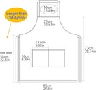 Unisex Bib Apron With Front Pocket Washable For Cooking Baking Restaurant