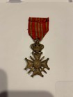 Original Ww1 Belgian Croix De Guerre With Palm And  rampant  Lion Device