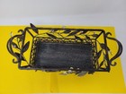 Vintage Partylite Garden Decor Leaf Wire Metal Basket Candle Trinket Holder 