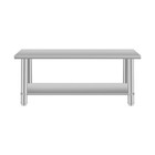 Commercial Work Table For Restaurant And Home Stainless Steel Kitchen 60   24  
