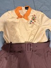 Her Universe Pixar Movie   Tv Dress Costume W  Belt  Cream orange brown  L