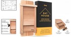 Attractive And Durable Cedar Bat Box - Supports Local Bat Populations Outdoors