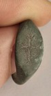 Ancient Byzantine Bronze Ring Depicting A Cross  1300-1400 Ad