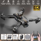 8k Gps Drone With Hd Dual Camera Drones Wifi Fpv Foldable Rc Quadcopter