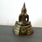 Antique Buddha Luang Por Sothon Brass Thailand 6    Statue Vintage