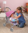 Badger Basket Deluxe Glide Folding Single Doll Stroller For 18-inch Dolls In    