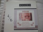 Malden International Designs Baby Momento Picture Frame  White  4x6