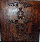 Singer Treadle Sewing Machine Cabinet Drawers W  Rack Ornate Wooden Vtg antique