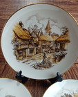 Bone China Decorative Plate 8 1 2  By Elyse M Levine Made In New York Set  Of 3 