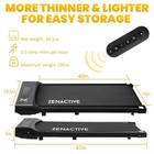 Walking Pad Under Desk Treadmill Quiet 300 Lbs Capacity Portable With Remote