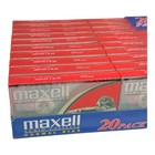 Maxell 20 Pack Ur60 Audio Cassette Tapes 60 Minute 90m New Sealed Normal Bias