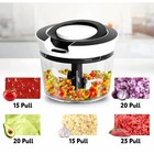 Manual Pull Cord Pulling Food Chopper Vegetable Garlic Slicer Blender Kitchen