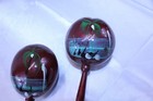 Hand Painted Souvenir Maracas Mexico Theme Design Shakers