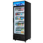 Secondhand 22 4 Cu  Ft  Swing Door Merchandiser Refrigerator With Glass led