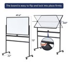 Large Dry-erase Rolling Magnetic Whiteboard - 48 X 32 Inches Dry Erase Board    
