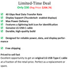 1 5m Thunderbolt 3 Cable 40gbps 100w Pd Usb-c Long Genuine Lg Ead63988302 - 5ft