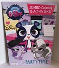 Littlest Pet Shop Jumbo Coloring   Activity Book Partytime Tear share Pages New 