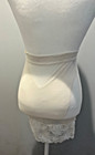 Women s Subtract Brand Panty Girdle Shiny White Spandex Lace Mini Skirt 30-large