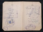 Kuwait Liban Jordan Early Vintage Revenue Stamps On Used Passport Visas Page 