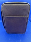 Vintage Bible Carrier   Cover Faux Brown Leather Zip - Embossed Cross Front