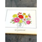 Vintage Unused Floral Appointments Organizer Book Weekly Planner Pencil Included