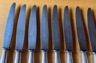 French Christofle Perles Dinner Knives Set 12 Pieces