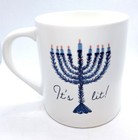 Hanukkah Chanukah Menorah Jewish Festival Of Lights 16 Oz Mug And Melamine Tray