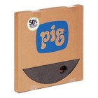 Pig Mat244 Sorbent Pad  3 Gal  22 In Dia   Universal  Gray  Polypropylene