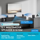 Acoustic Audio 5 1 Bluetooth 6 Speaker System Home Theater Surround Sound New