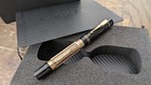 Gioia Liberty Island Black Gold Fountain Pen Jowo Nib Piston Filler