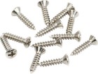  pack Of 12  Genuine Fender Oval Head Nickel Pickguard Screws For Guitar bass