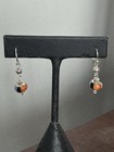 Sterling Silver Earrings Dangle Multistone Opal Turquoise Coral Onyx 