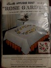 Bucilla Applique Quilt Rose Garden 84 X 100 Single Or Double Bed Kit New