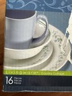 New Corelle Livingware Vitrelle Country Cottage 16 Piece Dinnerware Set Nib