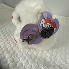 Vtg Puffkins Collection Hugs White Bear Plush 5  New Tags   Pins