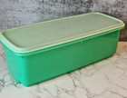 Vintage Tupperware Jade Green Bread Or Celery Keeper Container  782   Lid  784