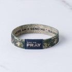 Tap To Pray Wristbands - Valor Camo   Isaiah 6 8 - Medium