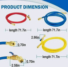Yellow Jacket 29986 Plus Ii 1 4  Hose With Compact Ball Valve 3 Pack  72 