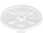 Dart 12ftls Translucent Lift-n-lock Straw-slot Lid Fits 12 Oz Foam Cups 1 000 cs
