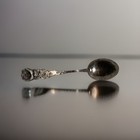 Antiko Germany 800 Silver Mini Spoon      Hildesheimer Rose Pattern