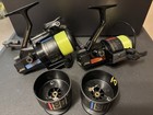 Pair Of Vintage Daiwa 2005h Spinning Reels Plus Spare Spools
