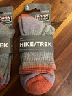 Two Pair Darn Tough Micro Crew Cushion Socks Women   s Large Coolmax Hiking 1929