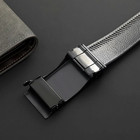 Genuine Leather Mens Ratchet Belt Belts For Men Adjustable Automatic Buckle