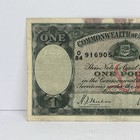 1942 Australia One Pound - King George Vi Wwii Era Banknote 
